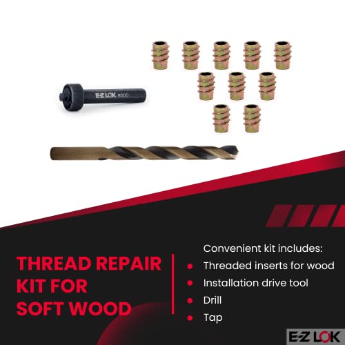 E-Z LOK Thread Repair Kit, 8-32 - size: 8-32 x 10mm, style: Flush