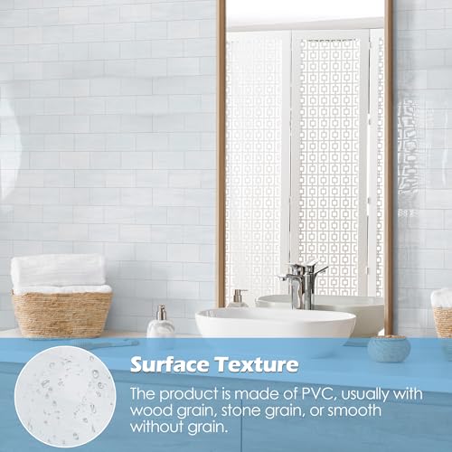 2026 New Upgrade Peel and Stick Backsplash Tile, Peel and Stick 11.34" X 11.57" Wall Tile for Kitchen, Bathroom, Fireplace, Laundry (Polished Marble White Blue, 5 Packs) - color: Polished Marble White Blue