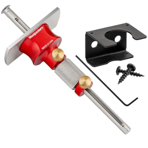 Woodpeckers Wheel Marking Gauge With Micro Adjust, Create Precision Layouts With Ultra-Thin Circular Blade, 2-Position Reference Plate, USA Made - WWMG