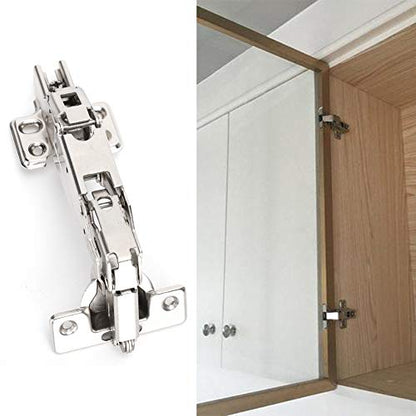 Full Overlay Cabinet Hinges & Stainless Steel Adjustable 3-Pack