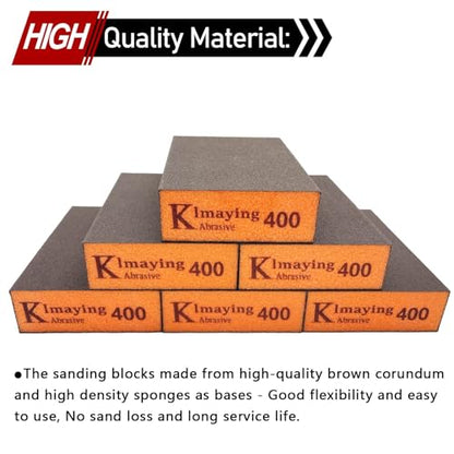 Sanding Sponge, 400 Grit Assortment Sanding Block - size: 400grit - 6PCS