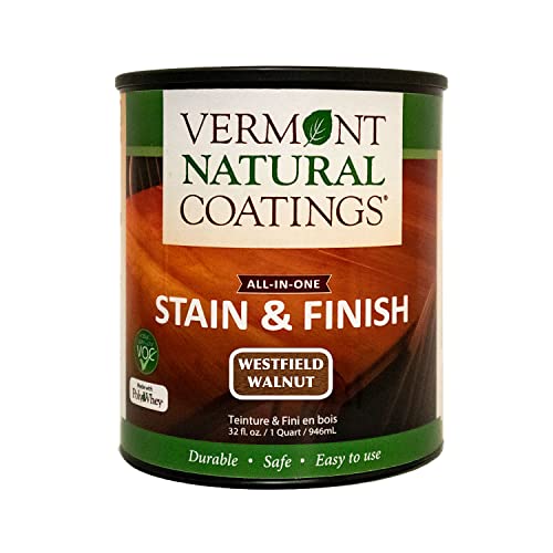 Vermont Natural Coatings PolyWhey Stain & Finish - Westfield Walnut - Quart - color: Westfield Walnut, size: Quart
