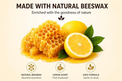 2 PCS 355ml*2, 2026 New Beeswax Essential Oil Wax Wood Polish Spray Furniture and Cleaner Natural Polish Spray for Living Rooms Kitchens Wood Furniture Floors Cleans Restores Shine Scratches