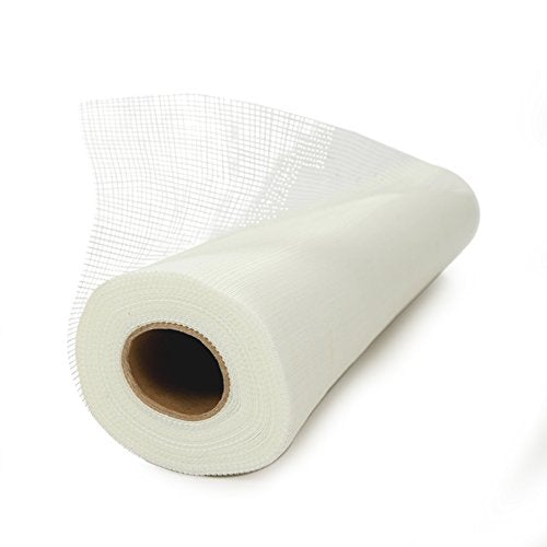 EIFS Stucco Mesh Tape 19"x150', Self-Adhesive Fiberglass Drywall Repair - color: Self-Adhesive, size: 19" x 150'
