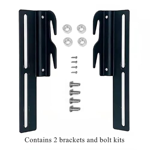 ZhouDaShu 4 Pcs Headboard Adapter Brackets, Bed Frame Bracket Extenders for Headboard, Headboard Adapter Kit for Metal Frame, Headboard Attachment Kit, Bed Frame Hooks Bracket for Headboard - style: Headboard Hooks-4 Pcs