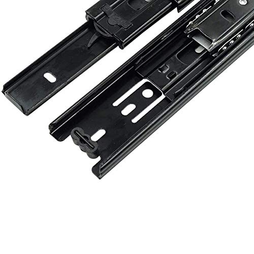 5 Inch Full Extension Drawer Slides Mini Ball Bearing Mount Drawer Slide for Cabinet Short Drawer Slides 1 Pair Black - size: 5 Inch