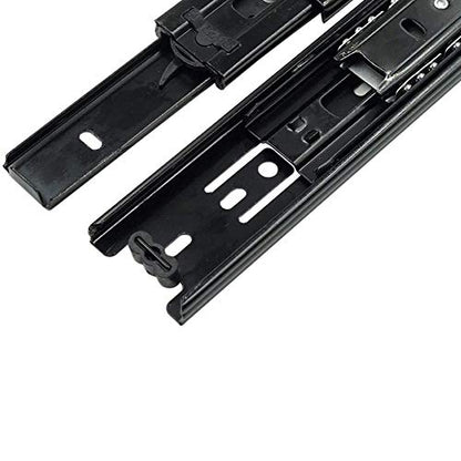 5 Inch Full Extension Drawer Slides Mini Ball Bearing Mount Drawer Slide for Cabinet Short Drawer Slides 1 Pair Black (Pack of 2) - size: 5 Inch (Pack of 2)