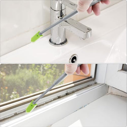 QWORK Caulking Tool Kit, Silicone Finishing Tools with 9 Interchangeable Pads for Tight Areas
