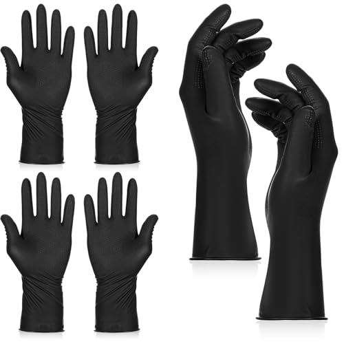SynHHergyx Hair Dye Gloves, 3 Pcs Reusable Rubber Gloves Hair Color Glove Professional Hair Dying Tools for Home Salon Barber - size: Large