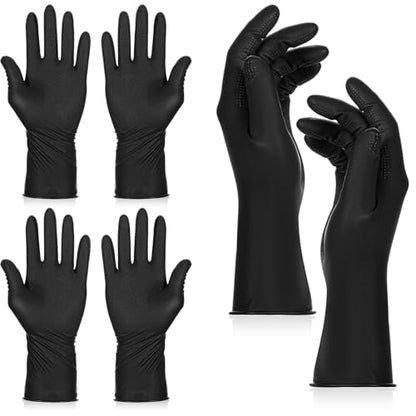 SynHHergyx Hair Dye Gloves, 3 Pcs Reusable Rubber Gloves Hair Color Glove Professional Hair Dying Tools for Home Salon Barber - size: Large