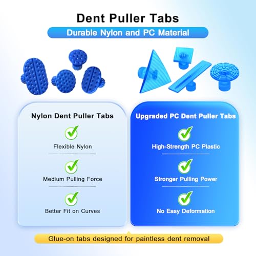 VEXTRO Paintless Dent Repair Kit, Car Dent Puller Kit for Auto Door Dents - size: PDR Kit-1