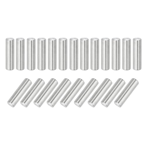 MECCANIXITY 22Pcs Dowel Pin 8mm x 28mm Shelf Support Pin 304 Stainless Steel Shelf Pegs for Shelves Cabinets Furniture Nickel Plated, Silver Tone - size: 8mm x 28mm