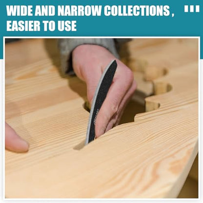 Honoson 20 Pcs Sanding Sticks Model, Low Grits Rating, Moon Style - style: Moon Style