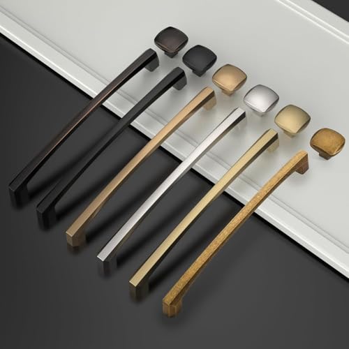 Asidrama 10 Pack 7 inch Antique Brass Kitchen Cabinet Handles - color: Antique Brass, size: 7" Hole Center(177mm)