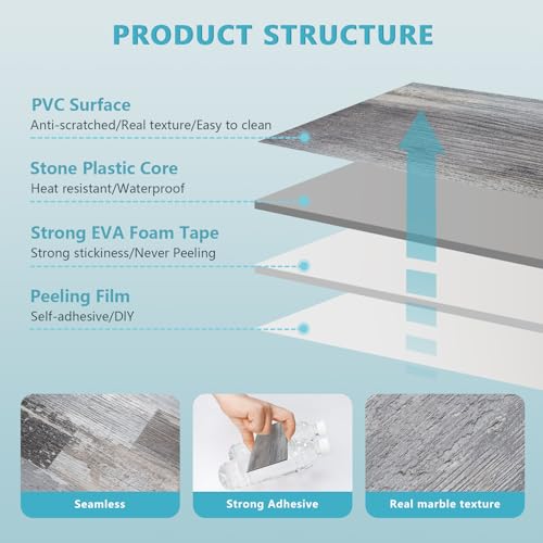 Vamos Tile 100-Pack Peel and Stick Backsplash Tile,3" x 6" PVC Subway Tile - color: Distressed Wood