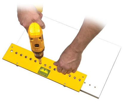 Woodhaven 783 Shelf Pin Jig, 31-Hole, 1" Spacing, 7mm Phenolic - size: 31 Holes