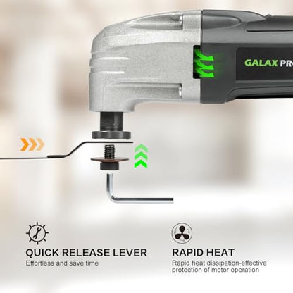 GALAX PRO Corded Oscillating Multi Tool Kit 2.0-Amp with 11Pcs Accessories - style: 2.0 Amp