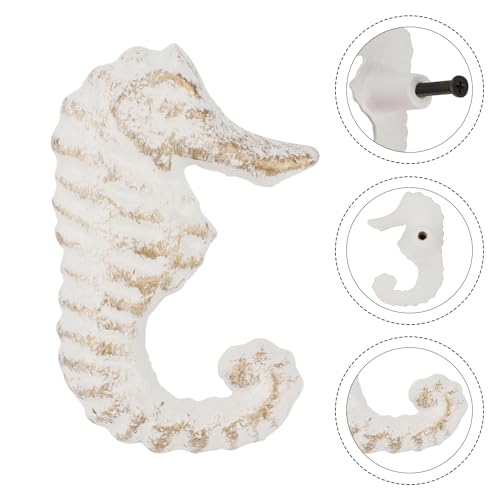 4 Pcs Coastal Cabinet Knobs Ocean Nautical Drawer Pulls (White) - color: White