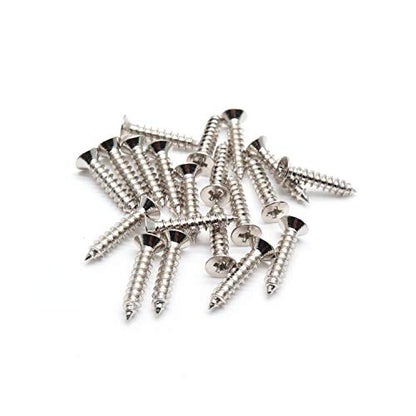 20pcs Floor Protector Plastic Furniture Feet Screw in 0.35" Height, Black