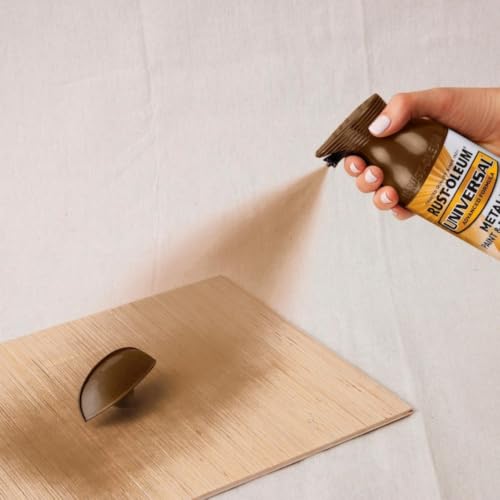 Rust-Oleum Universal All Surface Metallic Spray Paint, Antique Brass - color: Antique Brass, size: 128 Fl Oz (Pack of 1)