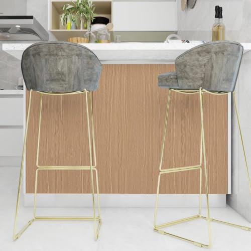 Brown Wood Wallpaper 15.7"x472"Wood Contact Paper Peel and Stick Wallpapers Waterproof Self-Adhesive Vinyl Wallpaper Film for Furniture Countertops Cabinets - color: Brown, size: 15.7" x 472"