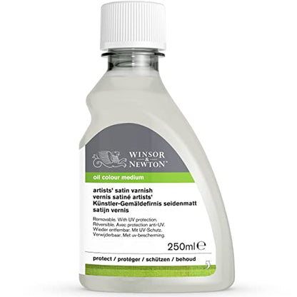 Winsor & Newton Professional Artists' Satin Varnish, 250ml Bottle - color: Satin Varnish, style: 8.4-oz Bottle
