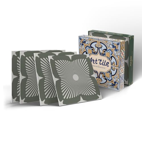 VICCI Tile Stickers, 5.9x5.9 inch, 12Pcs - color: Art-222, size: 5.9x5.9IN*12PCS