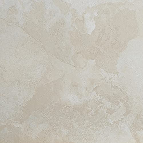 Nexus Peel & Stick Vinyl Floor Tiles, 20-Pack, 12 x 12 in, White - color: White Slate, style: Marble look