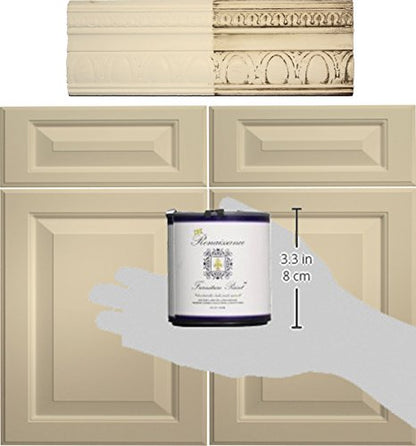 Retique It Chalk Furniture Paint by Renaissance DIY, 16 oz (Pint), 14 Arabian Coffee - color: 21 Gypsum, size: 16 Ounce (Pack of 1)