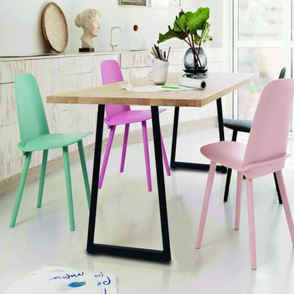 Taelakeni 36 Inch Metal Table Bar Legs, Heavy Duty Industrial Style Table Leg with Adjustment Feet Pads, Trapezoid - color: Trapezoid, size: 36 IN