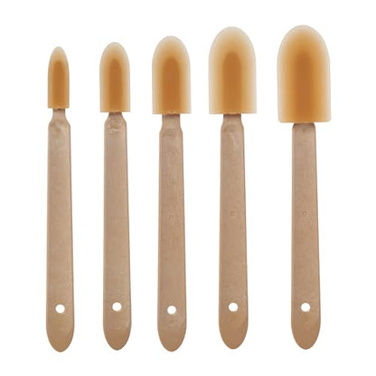 Silicone Caulking Finishing Tool Kit - Effortless Easycaulking with Smoothing Finger Finisher Tips for Toilet, Brick, Skirting, Kitchen, Bathroom - 5 Size Set