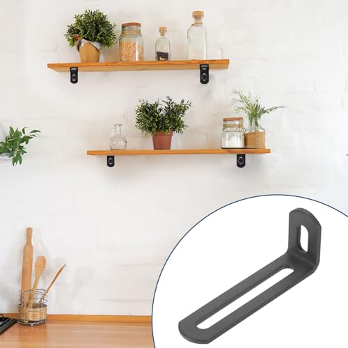 uxcell 8 Pcs Adjustable Right Angle Brackets 3.1"x1.2"x0.7" Deep Grey - color: Deep Grey, size: 3.1"x1.2"x0.7"