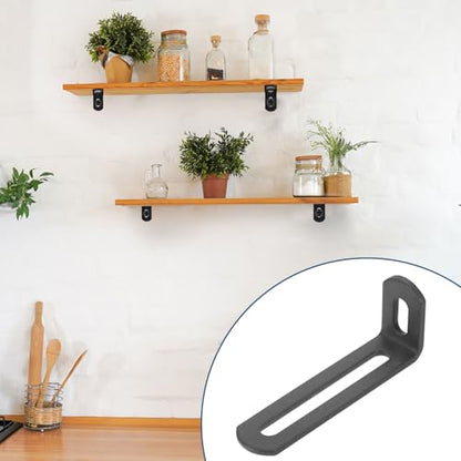 uxcell 8 Pcs Adjustable Right Angle Brackets 3.1"x1.2"x0.7" Deep Grey - color: Deep Grey, size: 3.1"x1.2"x0.7"