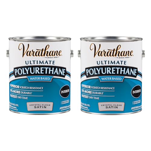 Varathane Ultimate Satin Clear Polyurethane - color: Satin, size: Gallon (Pack of 2)