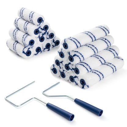 Microfiber Paint Roller, 3/8" Nap, 4 and 6 Inch, 20 Pack - size: 4&6 Inch Paint Roller Kit, 20 Pack