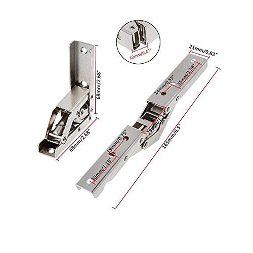 90 Degree Folding Door/Frame Hinge Hidden Bracket (2 Pieces)