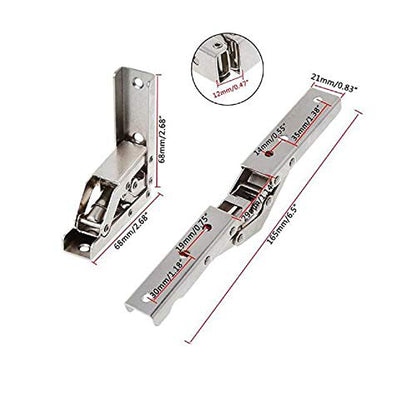 90 Degree Folding Door/Frame Hinge Hidden Bracket (2 Pieces)