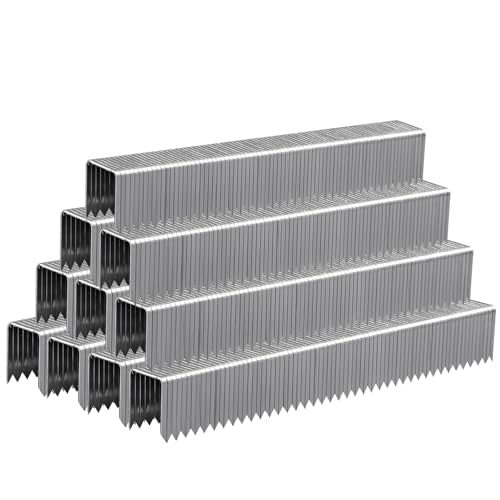 Heavy Duty T50 Staples 9/16" Length 3/8" Crown 5000 Pcs Galvanized - size: 9/16" - 5000 Count