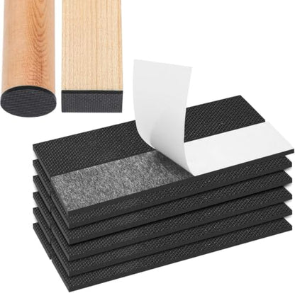 CHUNZEXI Non-Slip Furniture Pads, 40 Pack 1/2 x 3 Inch Sticky Rubber Strips - size: 1/2x3 inch 40 Rectangular