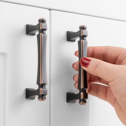 3 Inch Oil Rubbed Bronze Cabinet Pulls 10 Pack French Style P2501 - color: Oil Rubbed Bronze, size: 3 Inch Hole Centers