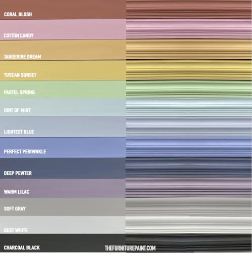 The Furniture Paint, Charcoal Black, 1-Step Chalky Style Furniture paint, Quart