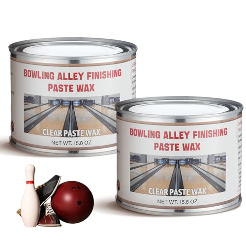 Loopeer 2 Pack Bowling Alley Paste Wax Natural Wood Finishing, 17oz
