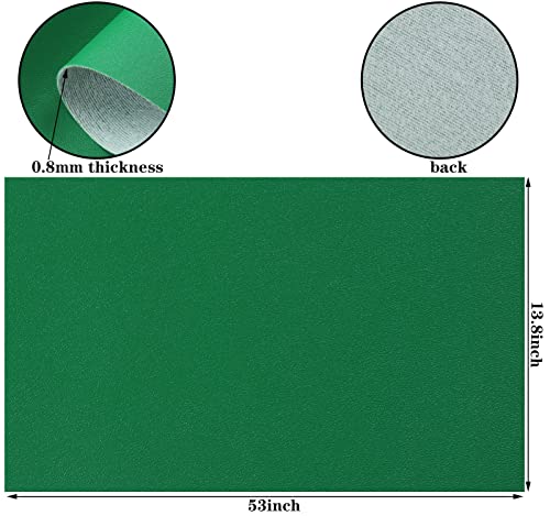 Picheng Smooth Faux Leather Sheets: 13.8"X53" Solid Soft Faux Leather Roll - color: Green
