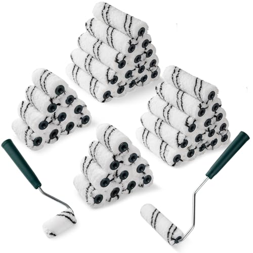 50 Pack 2 Inch and 4 Inch Microfiber Paint Roller Covers - size: 2 Inch & 4 inch, 52 Pack