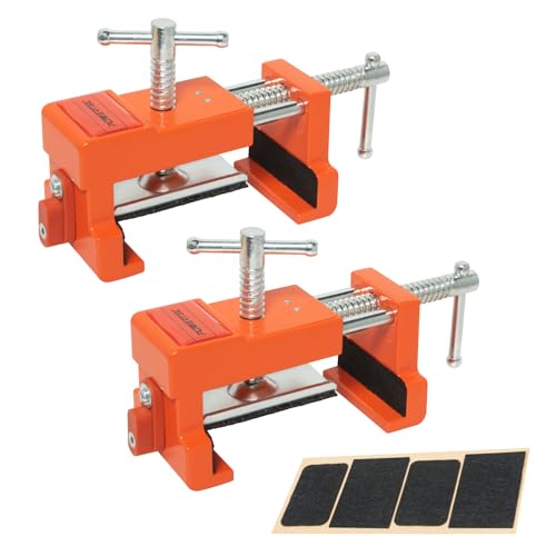 POWERTEC Cabinet Face Frame Clamps (2 Pack) - Cabinet Installation Tool with Drill Guide, Precise Alignment & Secure Hold (72126) - style: Cabinet Face Frame Clamps (2PK)
