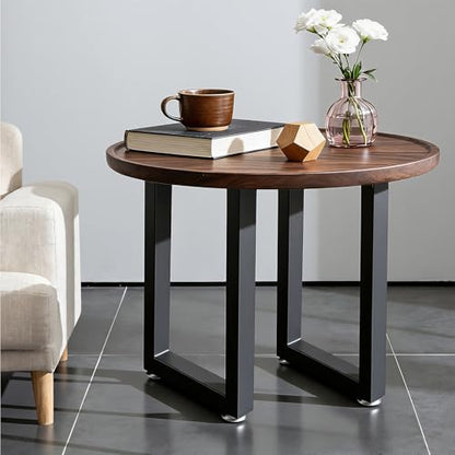 24 Inch Metal Coffee/End/Side Table Legs Black, Industrial DIY Furniture Legs for Desk, Chair, Bench, Nightstand, Set of 2 - color: Black, size: 24" U Shape