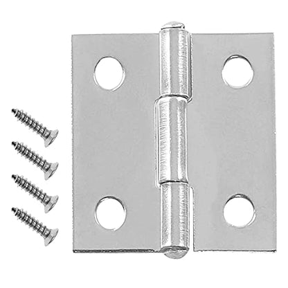 Biaungdo 1 Inch Butt Hinge, Stainless Steel Small Hinges, 10 Pack - size: 1 Inch