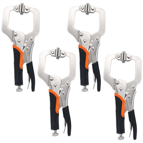 4 Pack 6-Inch C Clamp Locking Pliers Vice Grip Welding Clamps