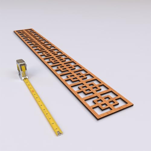 46 1/4"W x 6"H x 1/4"T Cambridge Fretwork Moulding, Cherry - color: Cherry, size: 6-in. H x 0.25-in. T