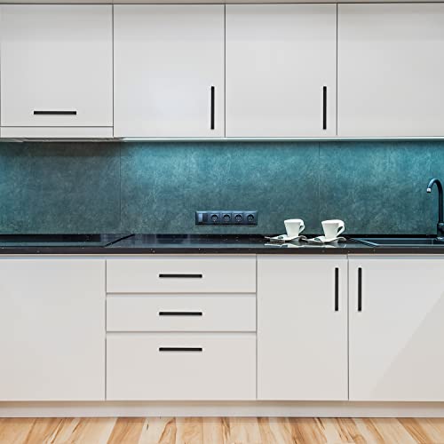 Ravinte Matte Black Cabinet Handles Square Pulls 6-1/4 Inch 30 Pack - color: Matte Black